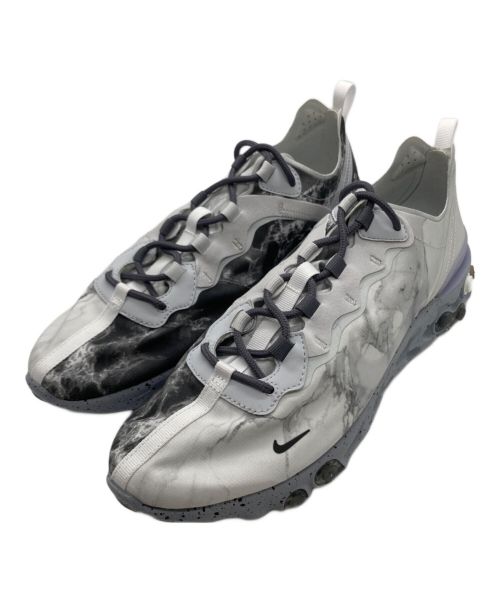 NIKE（ナイキ）NIKE (ナイキ) ローカットスニーカー / NIKE REACT ELEMENT 55 グレー×ホワイト サイズ:SIZE 27cmの古着・服飾アイテム