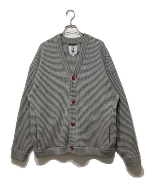 TENBOX（テンボックス）TENBOX (テンボックス) FOOTSIES CARDIGAN グレー サイズ:XLの古着・服飾アイテム