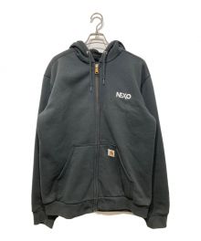 CarHartt（カーハート）の古着「ロゴジップパーカー」｜グレー