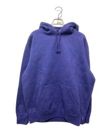 SUPREME（シュプリーム）の古着「EMBOSSEDLOGOS HOOODED SWEATSHIRT」｜ネイビー