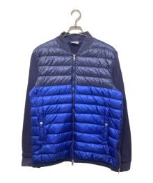 MONCLER（モンクレール）の古着「切替ダウンジャケット / MAGLIA CARDIGAN」｜ブルー