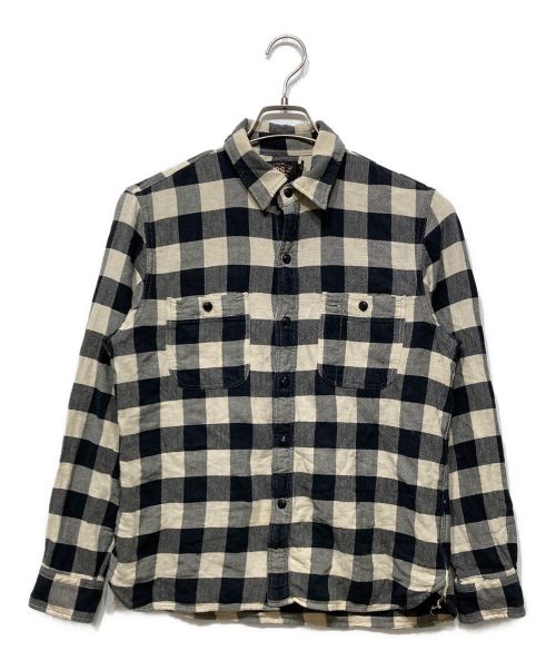 RRL（ダブルアールエル）RRL (ダブルアールエル) ブロックチェックシャツ ブラック サイズ:SIZE 2の古着・服飾アイテム