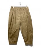 Porter Classicポータークラシック）の古着「GABRDINE BEBOP PANTS」｜ベージュ