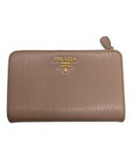 PRADA (プラダ) 2つ折り財布 ベージュ