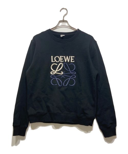 LOEWE（ロエベ）LOEWE (ロエベ) アナグラム スウェット トレーナー ブラック サイズ:XLの古着・服飾アイテム