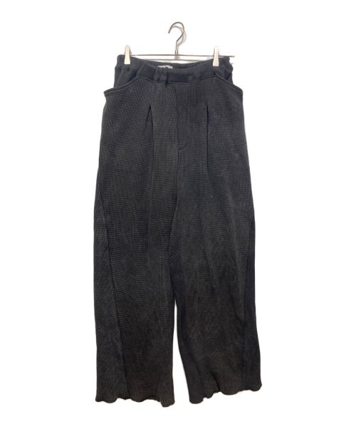 saby（サバイ）saby (サバイ) WAFFLE EASY PANTS ブラック サイズ:Ⅿの古着・服飾アイテム