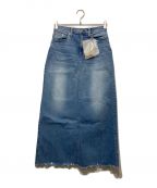 GOOD GRIEF!グッドグリーフ）の古着「DENIM LONG SK with Chain」｜インディゴ