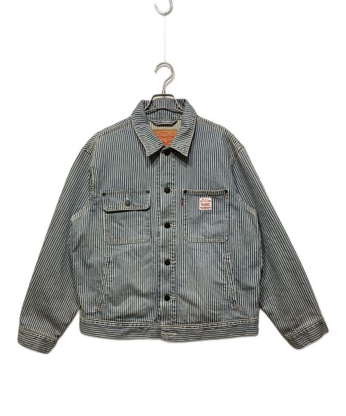 LEVI'S（リーバイス）LEVI'S (リーバイス) トラッカージャケット アイボリー×ブルー サイズ:Sの古着・服飾アイテム