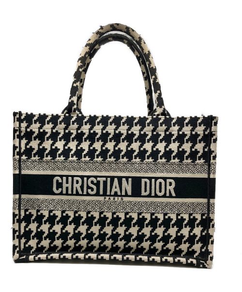 Christian Dior（クリスチャン ディオール）Christian Dior (クリスチャン ディオール) ブックトートミディアム ホワイト×ブラックの古着・服飾アイテム