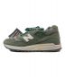 NEW BALANCE (ニューバランス) ローカットスニーカー グリーン サイズ:24.5：13000円