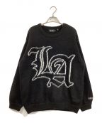 X-LARGEエクストララージ）の古着「OLD ENGLISH MOHAIR CREWNECK KNIT+/ニット」｜ブラック