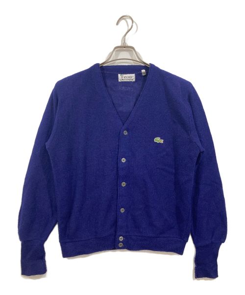 IZOD LACOSTE（アイゾッド ラコステ）IZOD LACOSTE (アイゾッド ラコステ) 70'sアクリルカーディガン ブルー サイズ:Sの古着・服飾アイテム