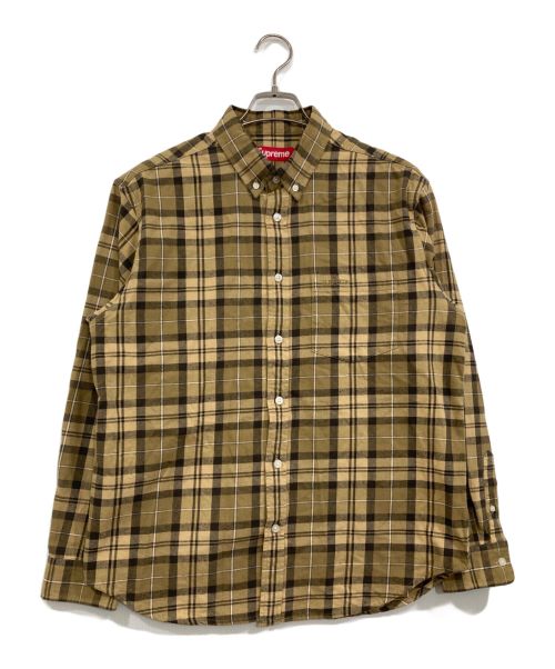 SUPREME（シュプリーム）Supreme (シュプリーム) Plaid Flannel shirt/長袖シャツ イエロー サイズ:Sの古着・服飾アイテム