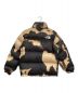 SUPREME (シュプリーム) THE NORTH FACE (ザ ノース フェイス) Bleached Denim Print Nuptse Jacket/ダウンジャケット ブラック×ベージュ サイズ:Ⅿ：60000円