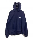 stussyステューシー）の古着「Basic Stussy Hood」｜ネイビー