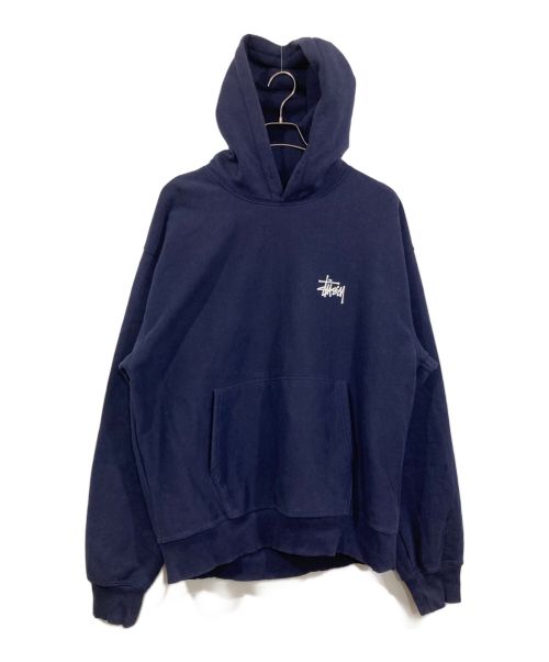 stussy（ステューシー）stussy (ステューシー) Basic Stussy Hood ネイビー サイズ:XLの古着・服飾アイテム