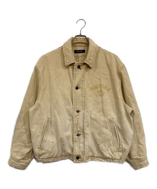 NAUTICA（ノーティカ）NAUTICA (ノーティカ) Crushed Duck Blouson ベージュ サイズ:Lの古着・服飾アイテム