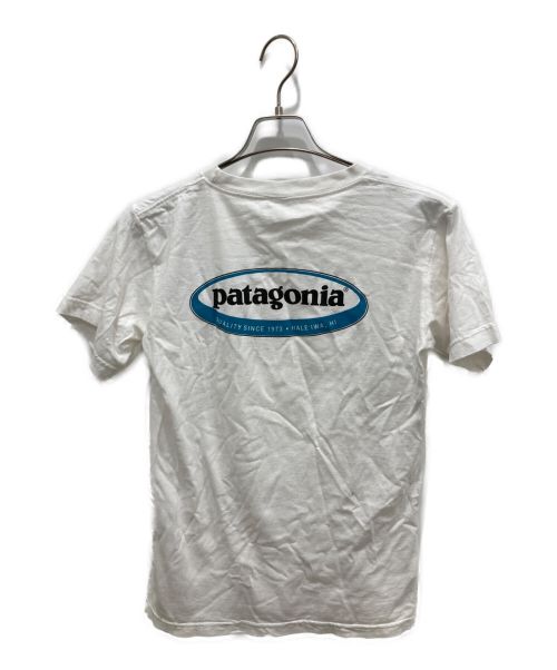 Patagonia（パタゴニア）Patagonia (パタゴニア) 90sオーバルロゴTEE ホワイト サイズ:Sの古着・服飾アイテム