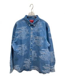 SUPREME（シュプリーム）の古着「Trademark Jacquard Denim Shirt」｜インディゴ