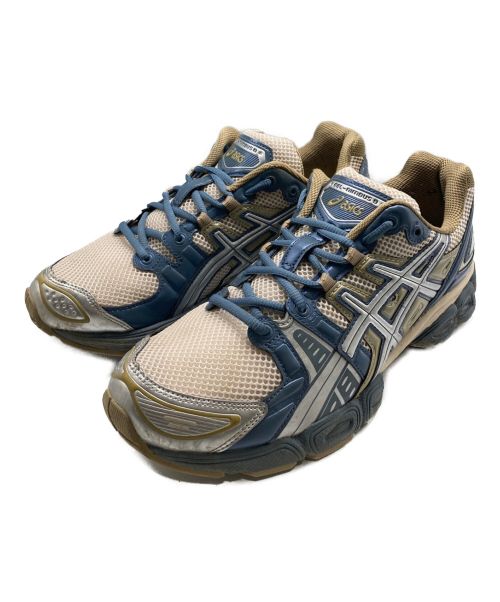 asics（アシックス）asics (アシックス) スニーカー ブルー×カーキ サイズ:28cmの古着・服飾アイテム