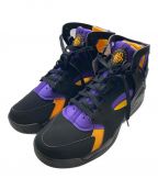 NIKEナイキ）の古着「AIR FLIGHT HUARACHE Lakers away」｜ブラック×パープル