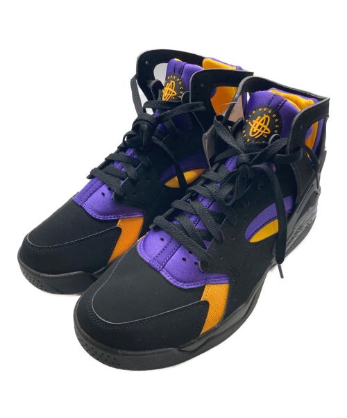 NIKE（ナイキ）NIKE (ナイキ) AIR FLIGHT HUARACHE Lakers away ブラック×パープル サイズ:28cm 未使用品の古着・服飾アイテム