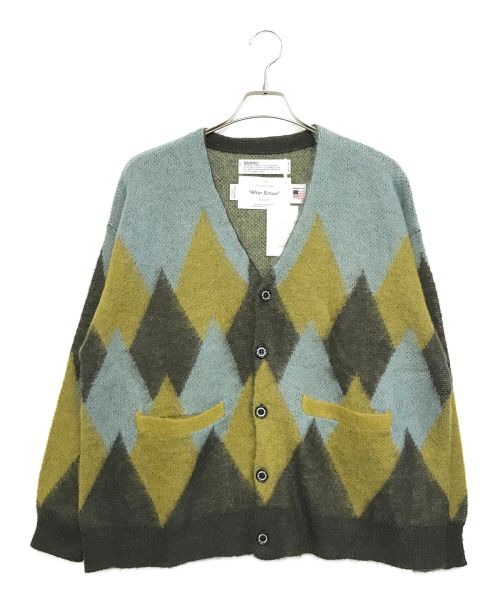 DAIRIKU（ダイリク）DAIRIKU (ダイリク) Argyle Mohair Knit Cardigan ブルー サイズ:M 未使用品の古着・服飾アイテム