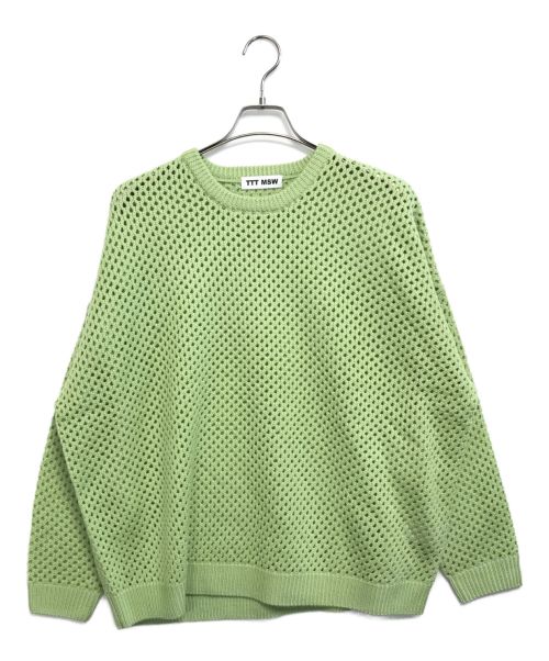 TTT MSW（ティー）TTT MSW (ティーモダンストリートウェア) Wool Pullover Knit 黄緑 サイズ:FREEの古着・服飾アイテム