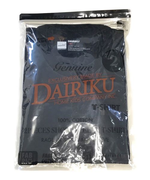 DAIRIKU（ダイリク）DAIRIKU (ダイリク) 2piece Pack Tee ブラック サイズ:L 未使用品の古着・服飾アイテム