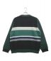 TTT MSW (ティーモダンストリートウェア) Border Knit Cardigan ブラック×グリーン サイズ:L：16800円