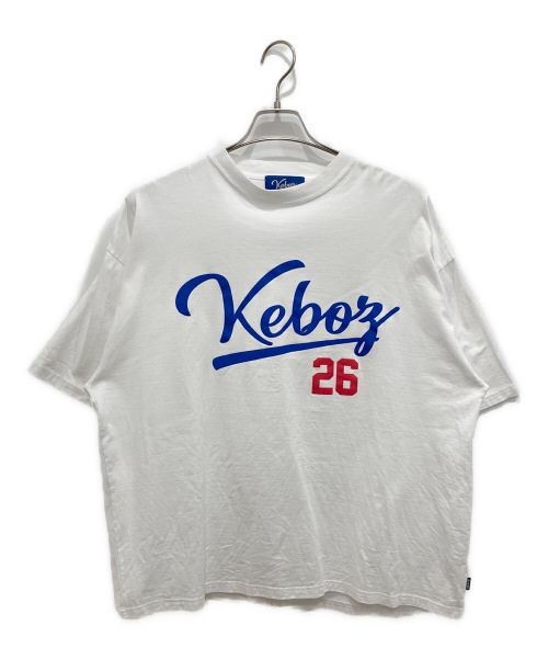 KEBOZ（ケボズ）KEBOZ (ケボズ) ベースボールTシャツ ホワイト サイズ:L 未使用品の古着・服飾アイテム