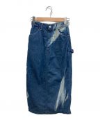 AURALEEオーラリー）の古着「SUNFADE BLEACH DENIM SKIRT」｜インディゴ