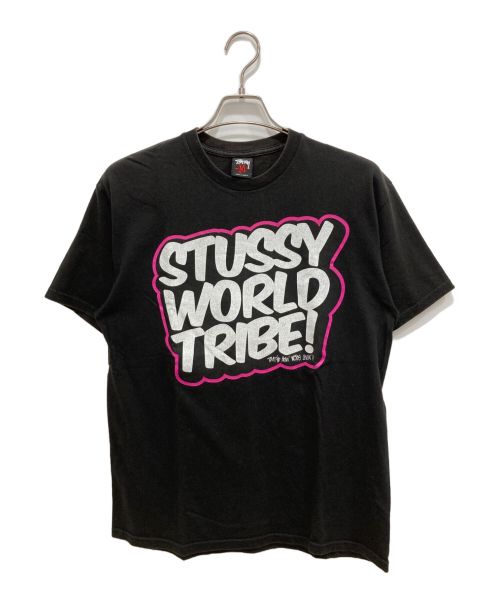 stussy（ステューシー）stussy (ステューシー) プリントカットソー ブラック サイズ:Mの古着・服飾アイテム