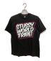 stussy（ステューシー）の古着「プリントカットソー」｜ブラック