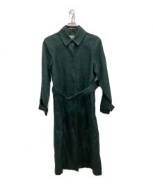 STEVEN ALAN（スティーブンアラン）の古着「LINEN LONG SOUTIEN COLLAR COAT」｜グリーン