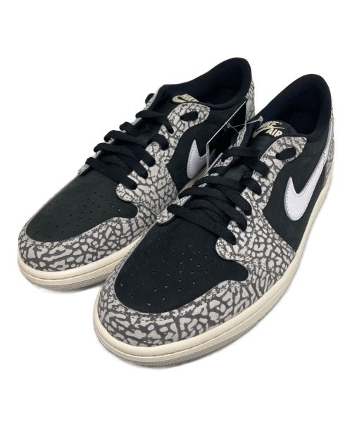 NIKE（ナイキ）NIKE (ナイキ) AIR JORDAN 1 RETRO LOW OG グレー×ブラック サイズ:28cm 未使用品の古着・服飾アイテム