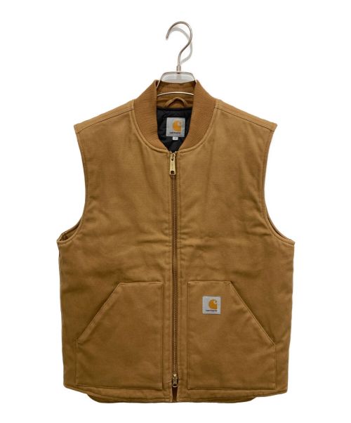 CarHartt（カーハート）CarHartt (カーハート) キルティングベスト ブラウン サイズ:Mの古着・服飾アイテム