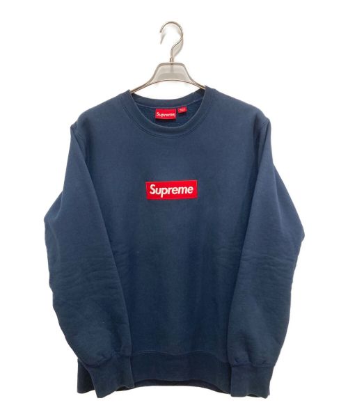 SUPREME（シュプリーム）Supreme (シュプリーム) Box Logo Crewneck Sweatshirt ネイビー サイズ:Lの古着・服飾アイテム