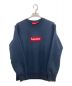 Supreme（シュプリーム）の古着「Box Logo Crewneck Sweatshirt」｜ネイビー