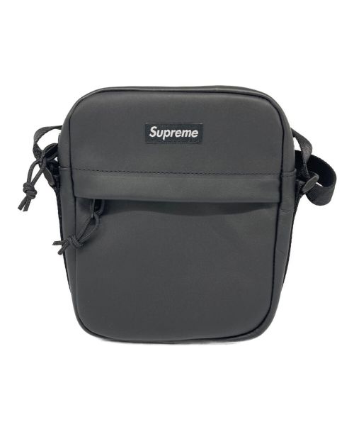 SUPREME（シュプリーム）SUPREME (シュプリーム) Leather Shoulder Bag ブラックの古着・服飾アイテム