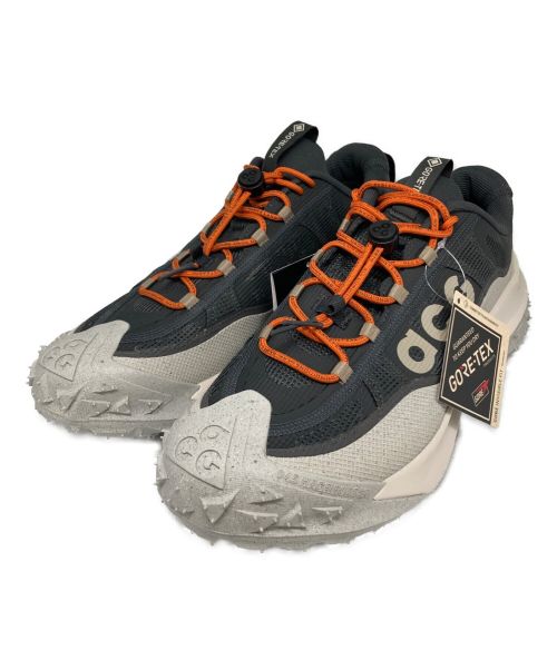 NIKE ACG（ナイキエージーシー）NIKE ACG (ナイキエージーシー) Mounitan Fly 2 Low GORE-TEX グレー×オレンジ サイズ:28.5cm 未使用品の古着・服飾アイテム