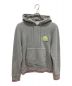 Thom Browne（トムブラウン）の古着「Tennis Ball Icon Stripe Tipped Hoody」｜グレー