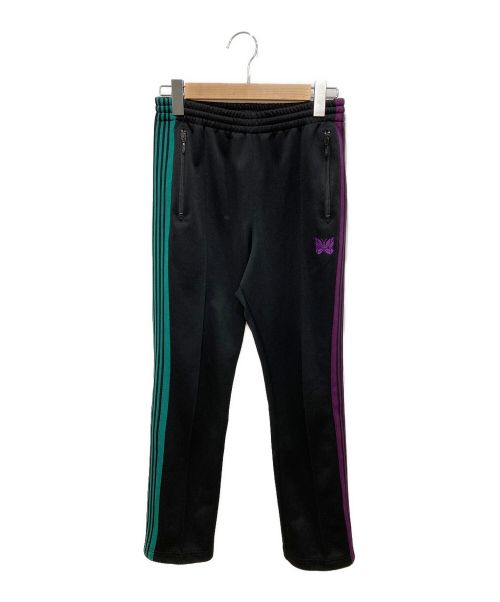 Needles（ニードルズ）Needles (ニードルス) FREAK'S STORE (フリークスストア) 別注Narrow Track Pant ブラック×グリーン×パープル サイズ:XSの古着・服飾アイテム