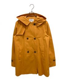 TRENCH&COAT BY LENER（レネール）の古着「フーデッドトレンチコート」｜オレンジ