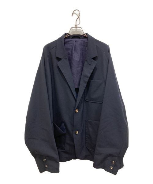 sillage（シアージ）sillage (シアージ) BLAZER TWILL ANTHRACITE ネイビー サイズ:Freeの古着・服飾アイテム