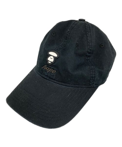 A BATHING APE（アベイシングエイプ）A BATHING APE (アベイシングエイプ) AAPE CAP ブラックの古着・服飾アイテム