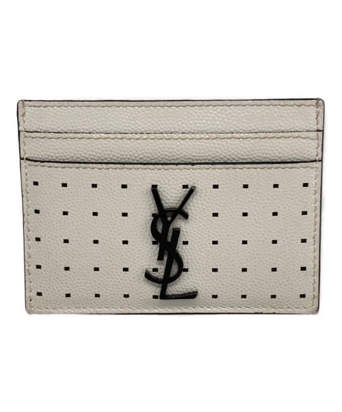 Yves Saint Laurent（イヴサンローラン）Yves Saint Laurent (イヴサンローラン) カードケース アイボリーの古着・服飾アイテム