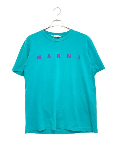 MARNI（マルニ）MARNI (マルニ) コットンロゴクルーネックカットソー ミント サイズ:48の古着・服飾アイテム