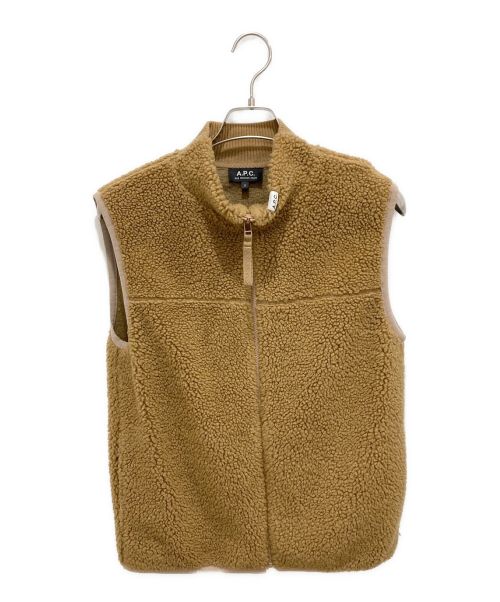 A.P.C.（アーペーセー）A.P.C. (アー・ペー・セー) GILET ELIE キャメル サイズ:Sの古着・服飾アイテム