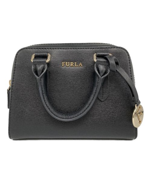 FURLA（フルラ）FURLA (フルラ) 2WAYミニボストンバッグ ブラックの古着・服飾アイテム